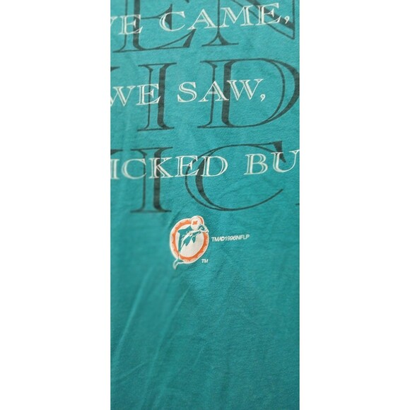 VTG 1996 Miami Dolphins “Absolute Victory” Sleeveless Tee XL Single Stitch - Picture 10 of 12
